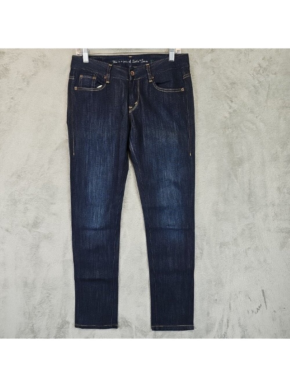 Levi's 531 Low Skinny Jeans Womens 4 Blue Dark Wash Low Rise Stretch Denim
